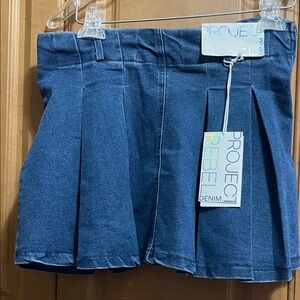 Women's Blue Denim Mini Skirt Size M